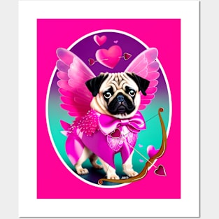 Cupid Pug! Posters and Art